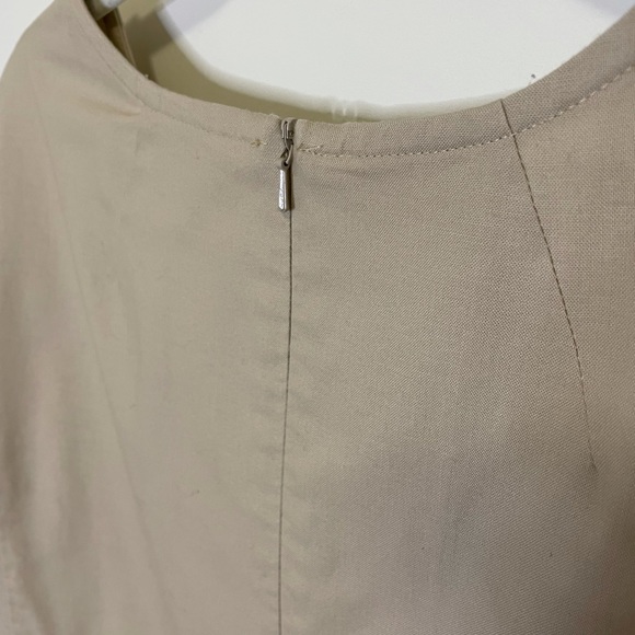 Kim & Proper Womens S Brigitte Dress Ruffle Minimalist Neutral Quiet Luxury - Picture 7 of 16